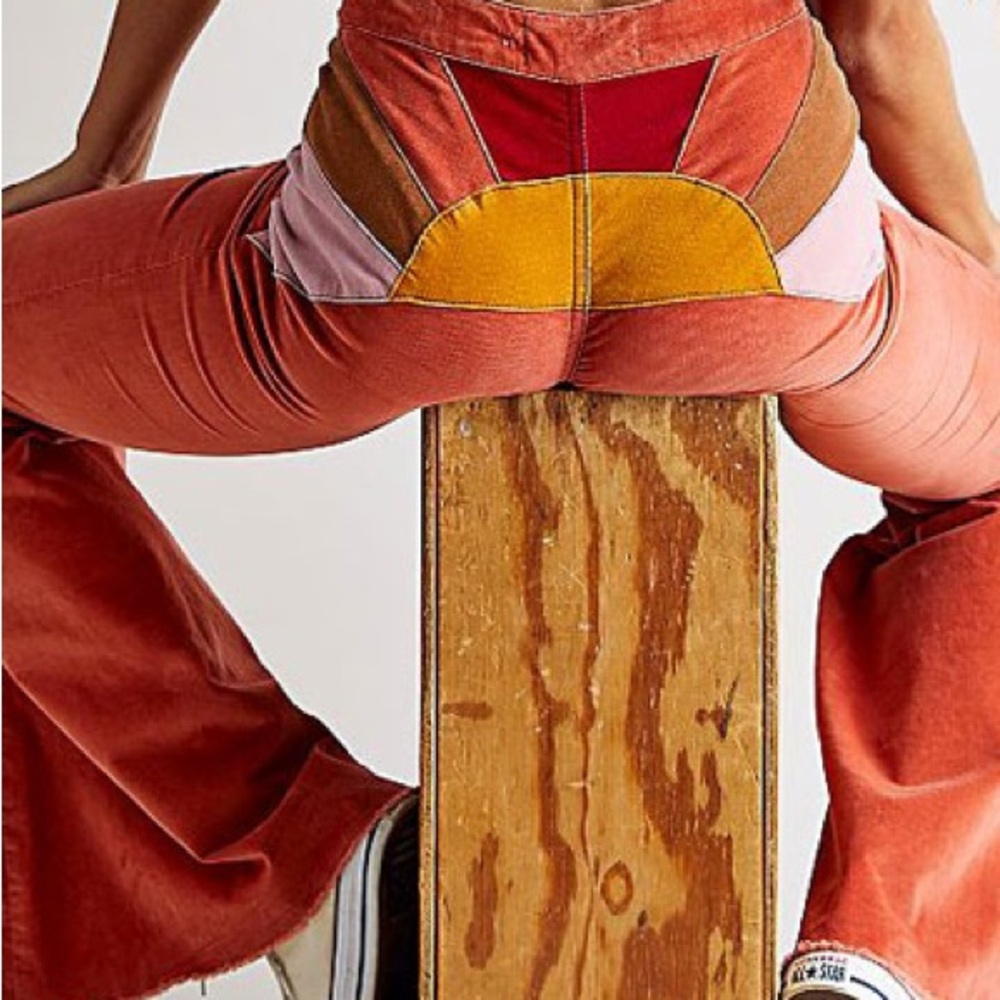 We The Free Multicolor Patchwork Flare Pant